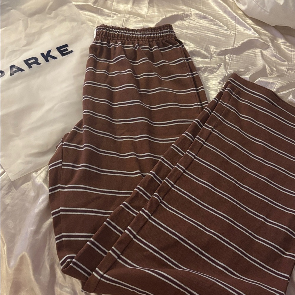 PARKE Tonal Striped Boxer Pants - Picture 6 of 7